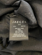 Jaeger Silk Bejewelled Black Dress - AU6