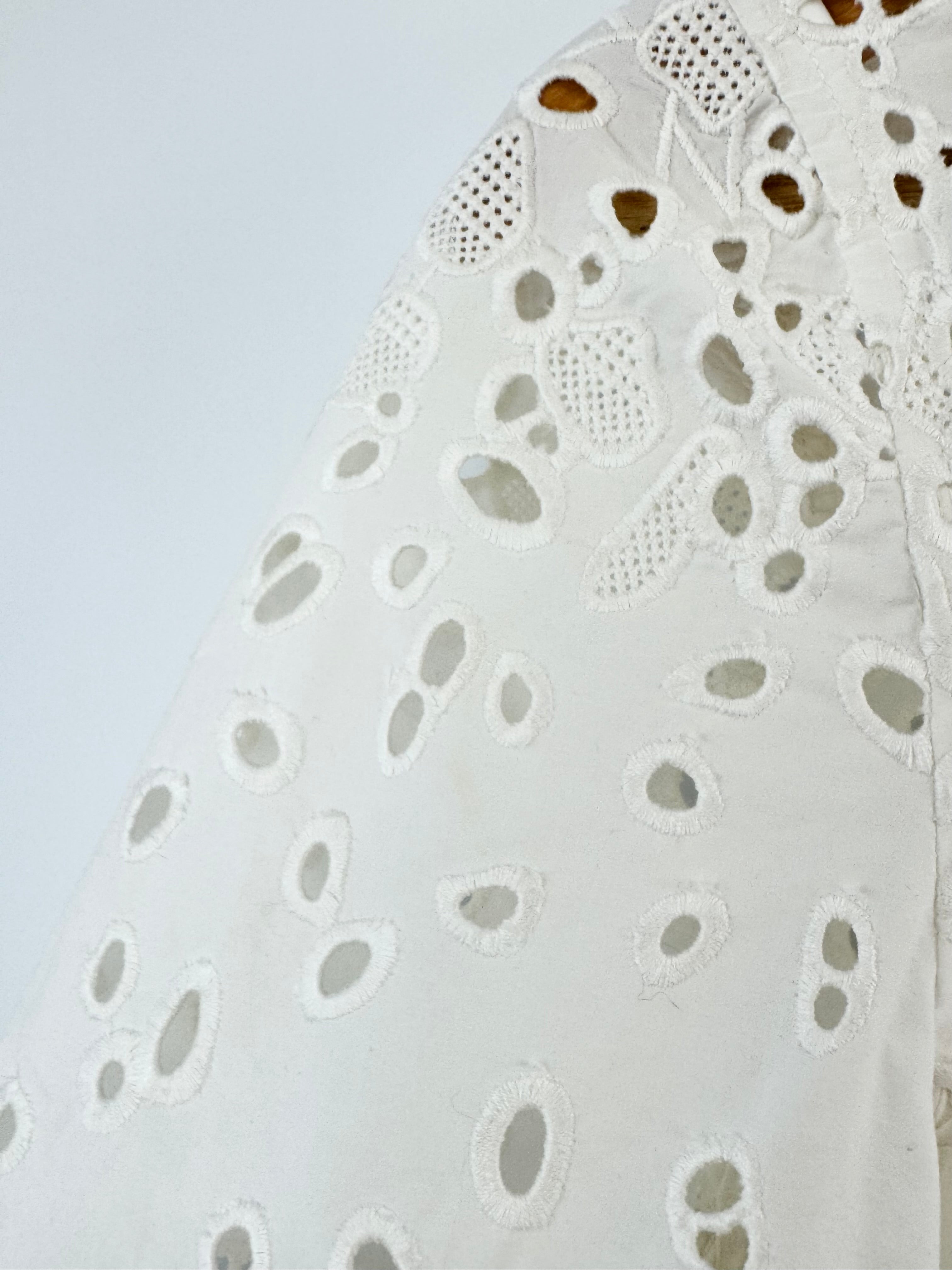 Proenza Schouler White Broderie Anglaise Blouse - AU8