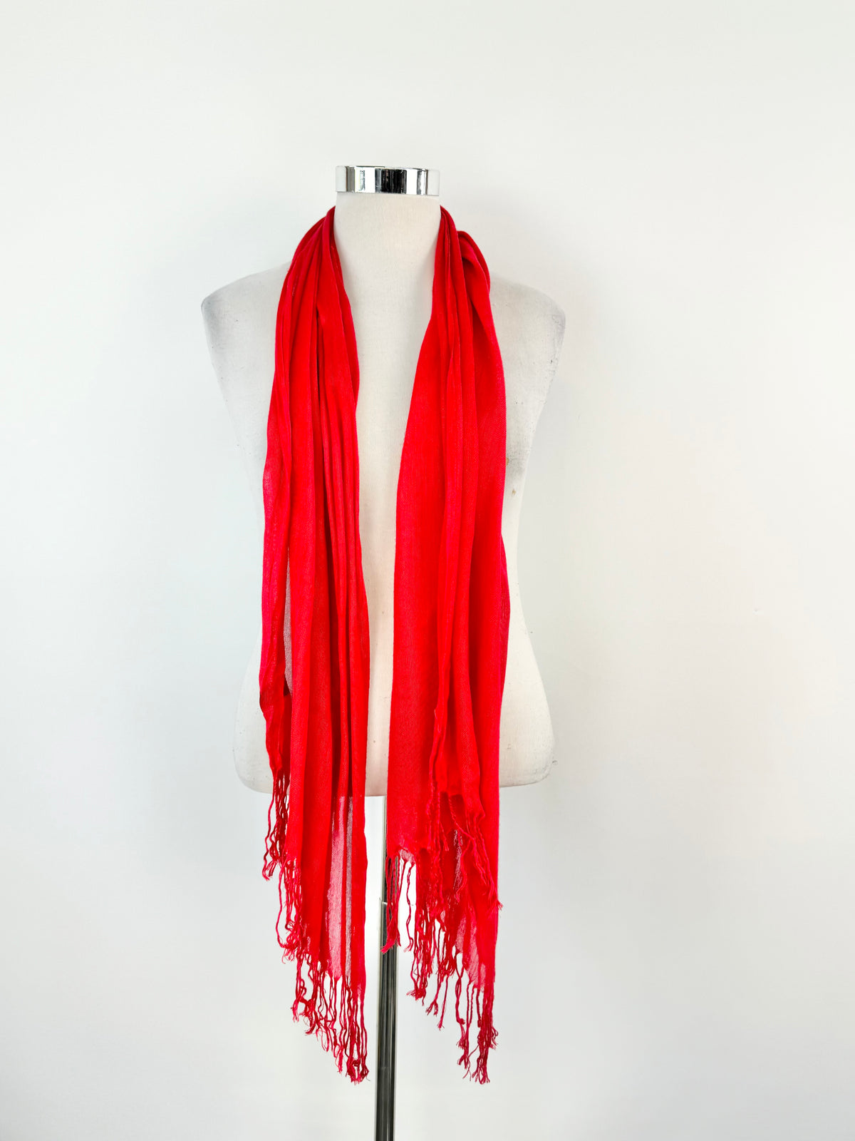 Crimson Pashmina Scarf