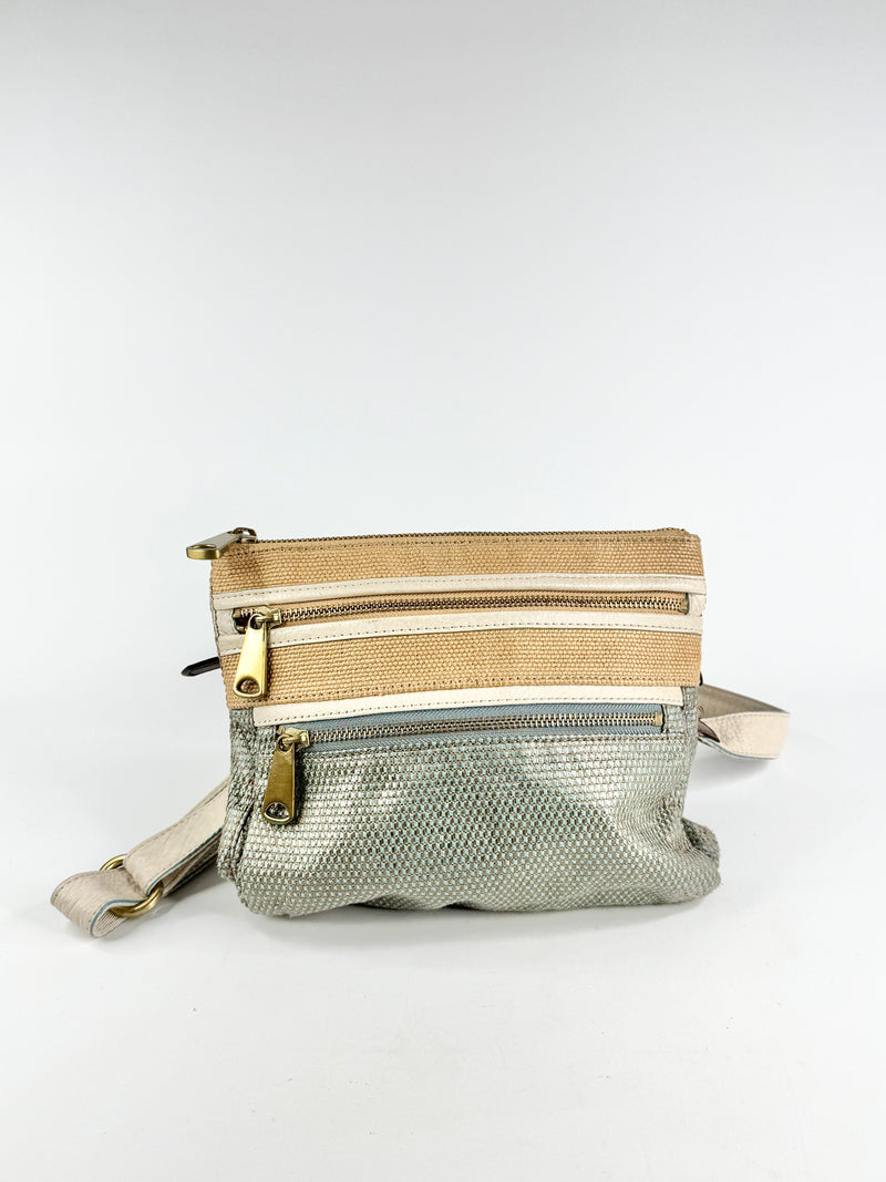 Fossil Woven Cross Body Bag