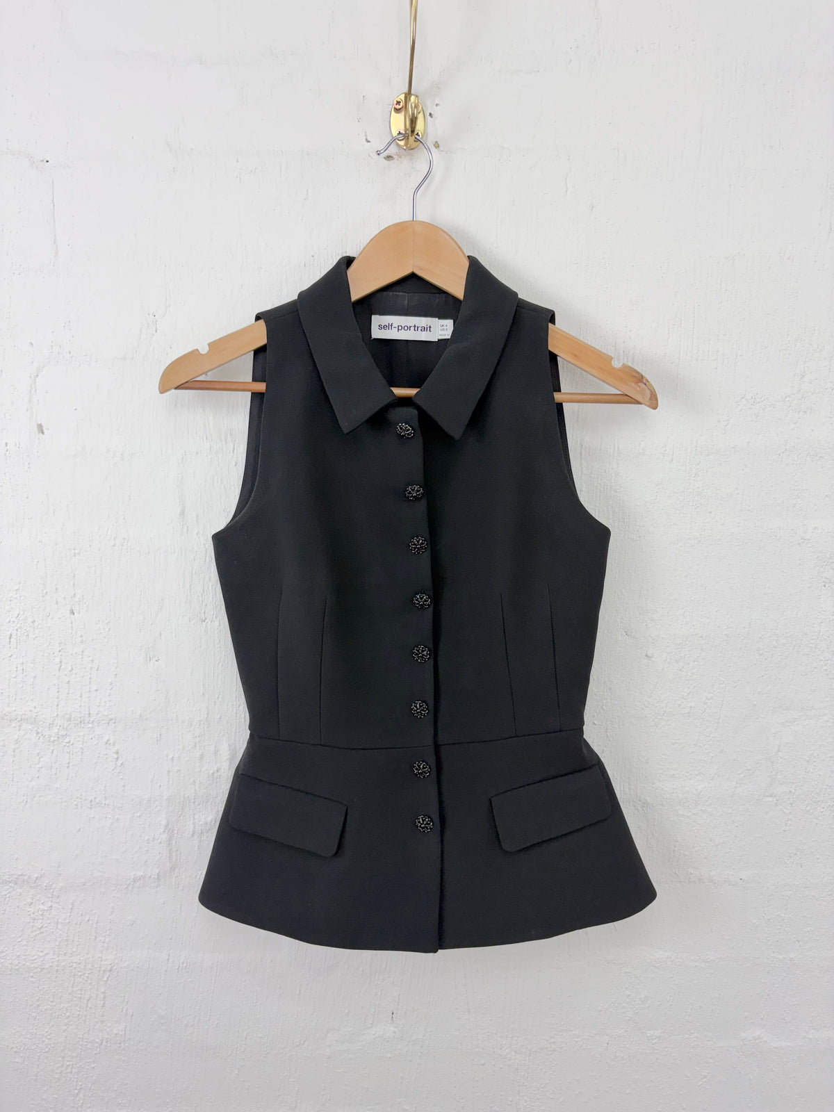 Self-Portrait Black Tailored Two-Piece Set - AU4/6