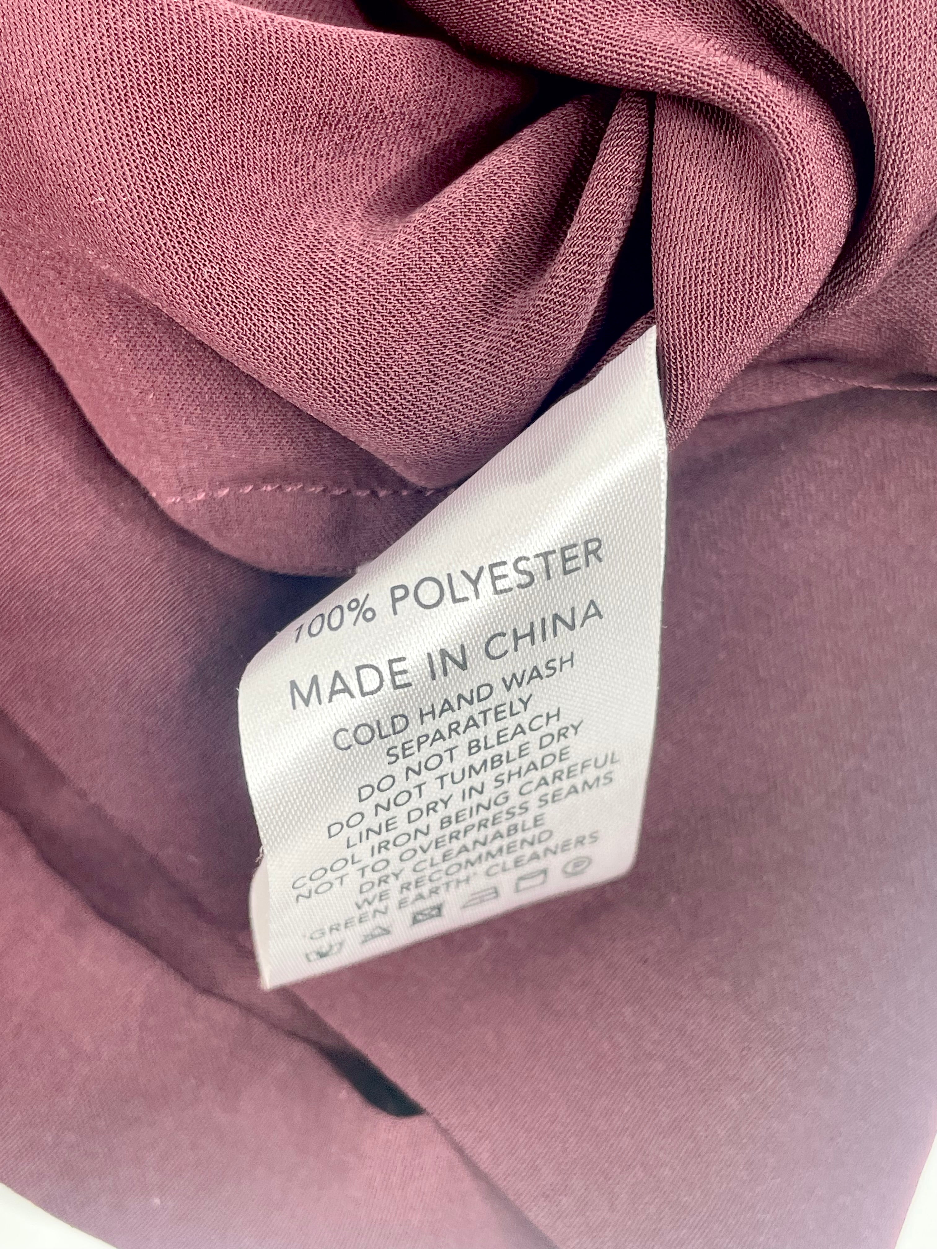 Acler Maroon Wrap Blouse - AU10