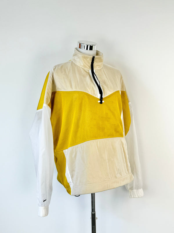 Nike Mustard Yellow & White Track Suit Jacket - AU8/10