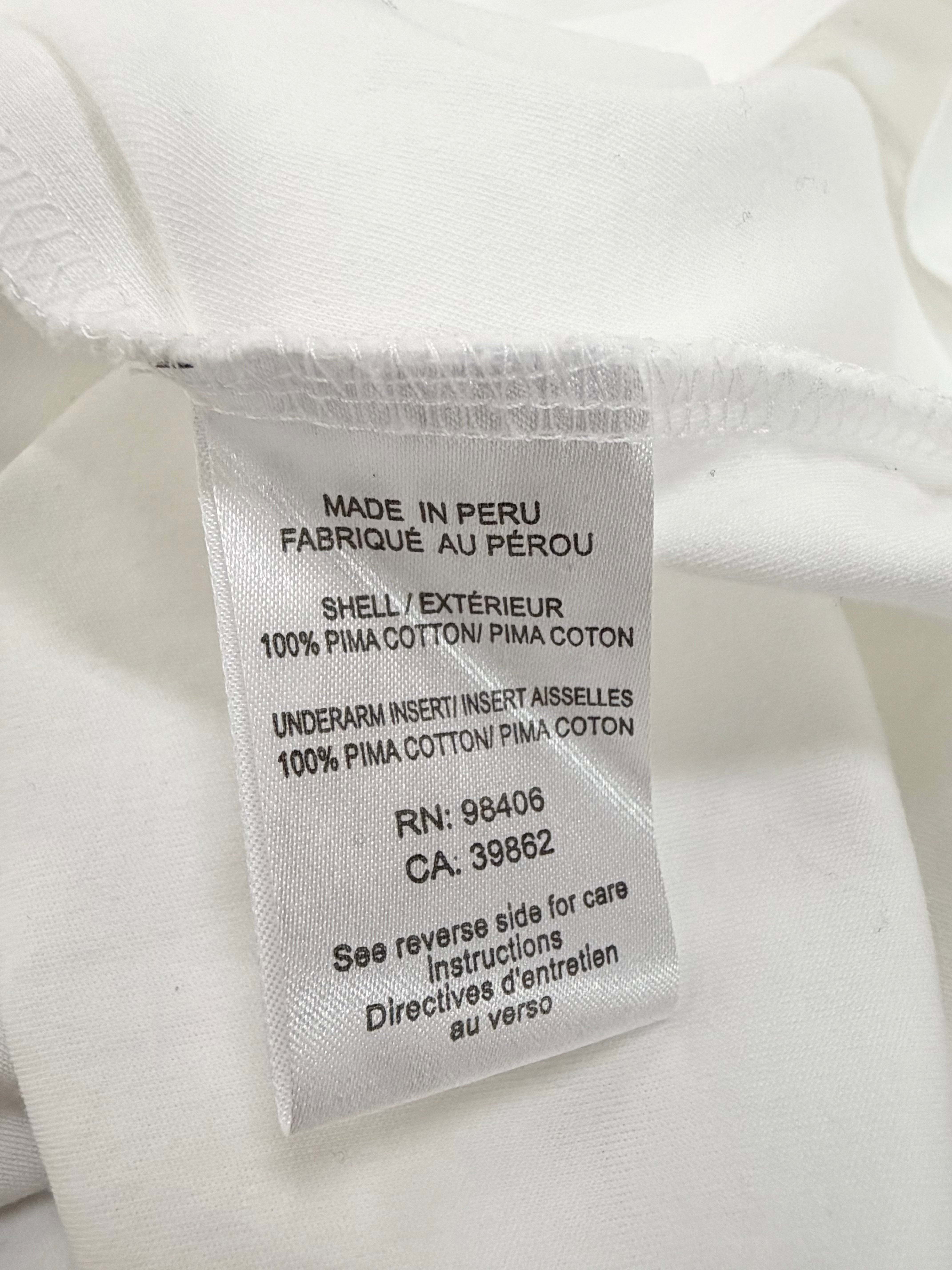 Theory White Cotton Jersey Sleeveless Dress - AU8/10