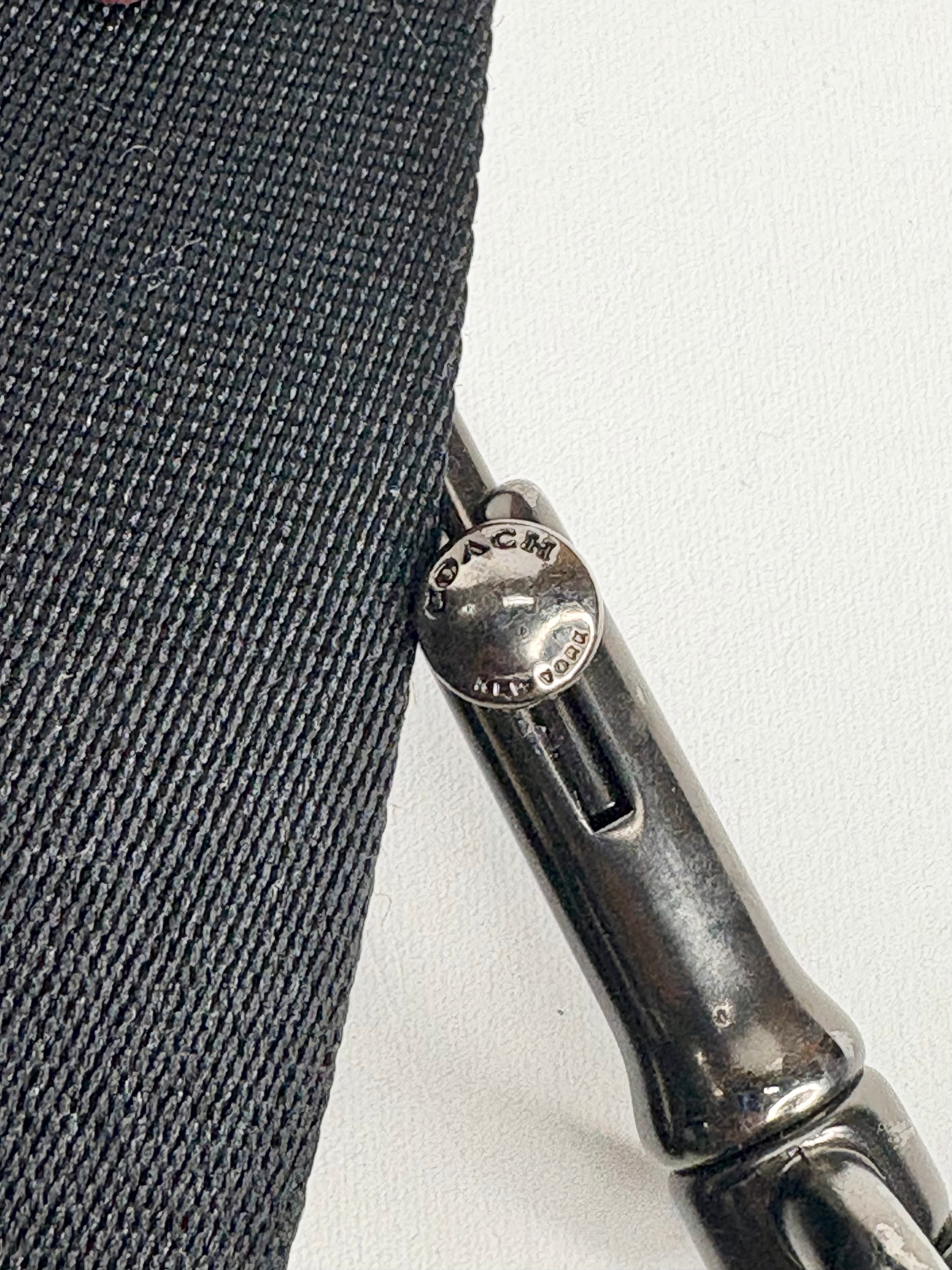 Coach Black Leather Monogrammed Briefcase