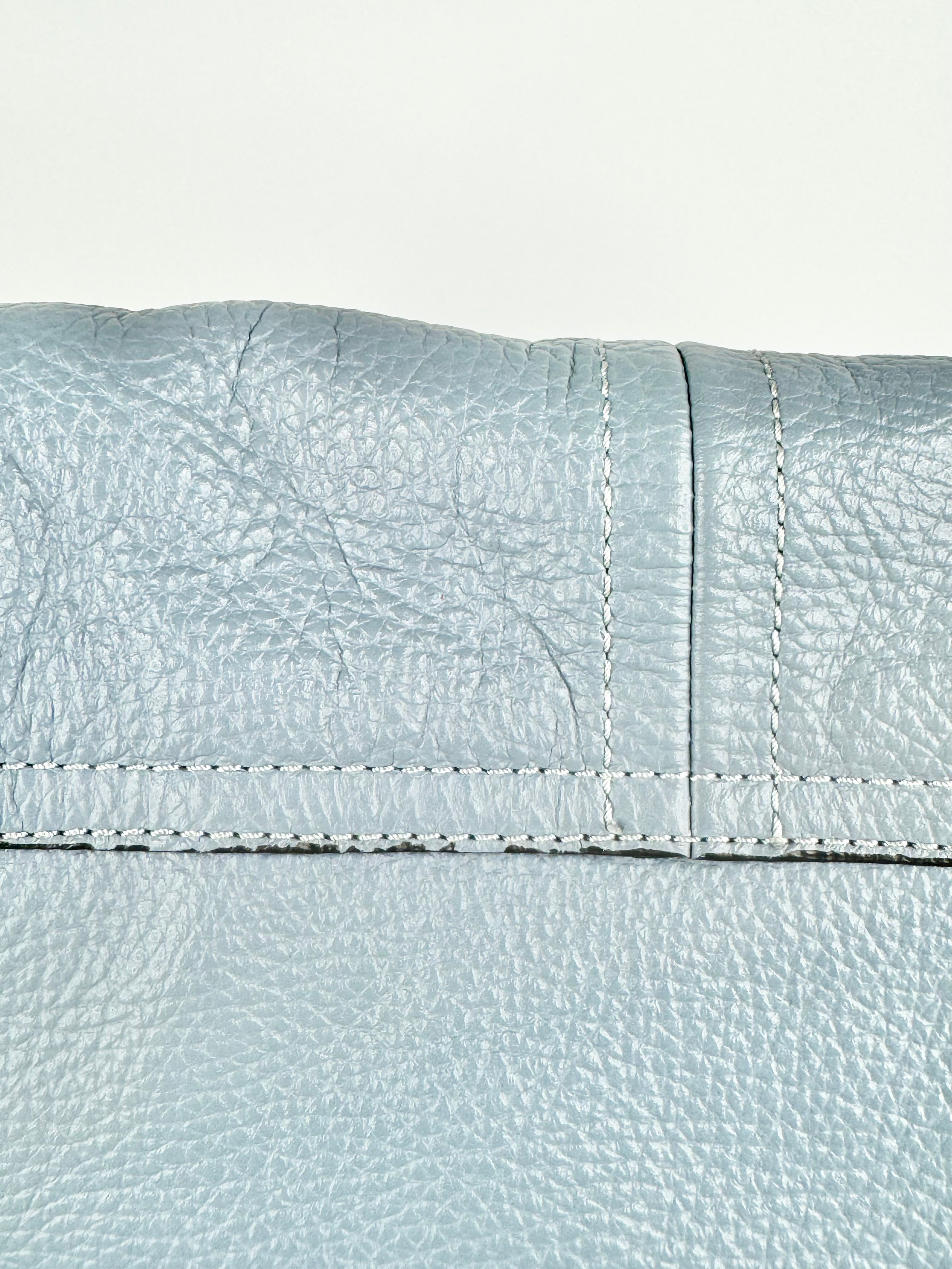 Caterina Lucchi Powder Blue Leather Cross Body Bag