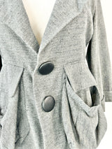 Petrena Grey Herringbone Jacket - AU14