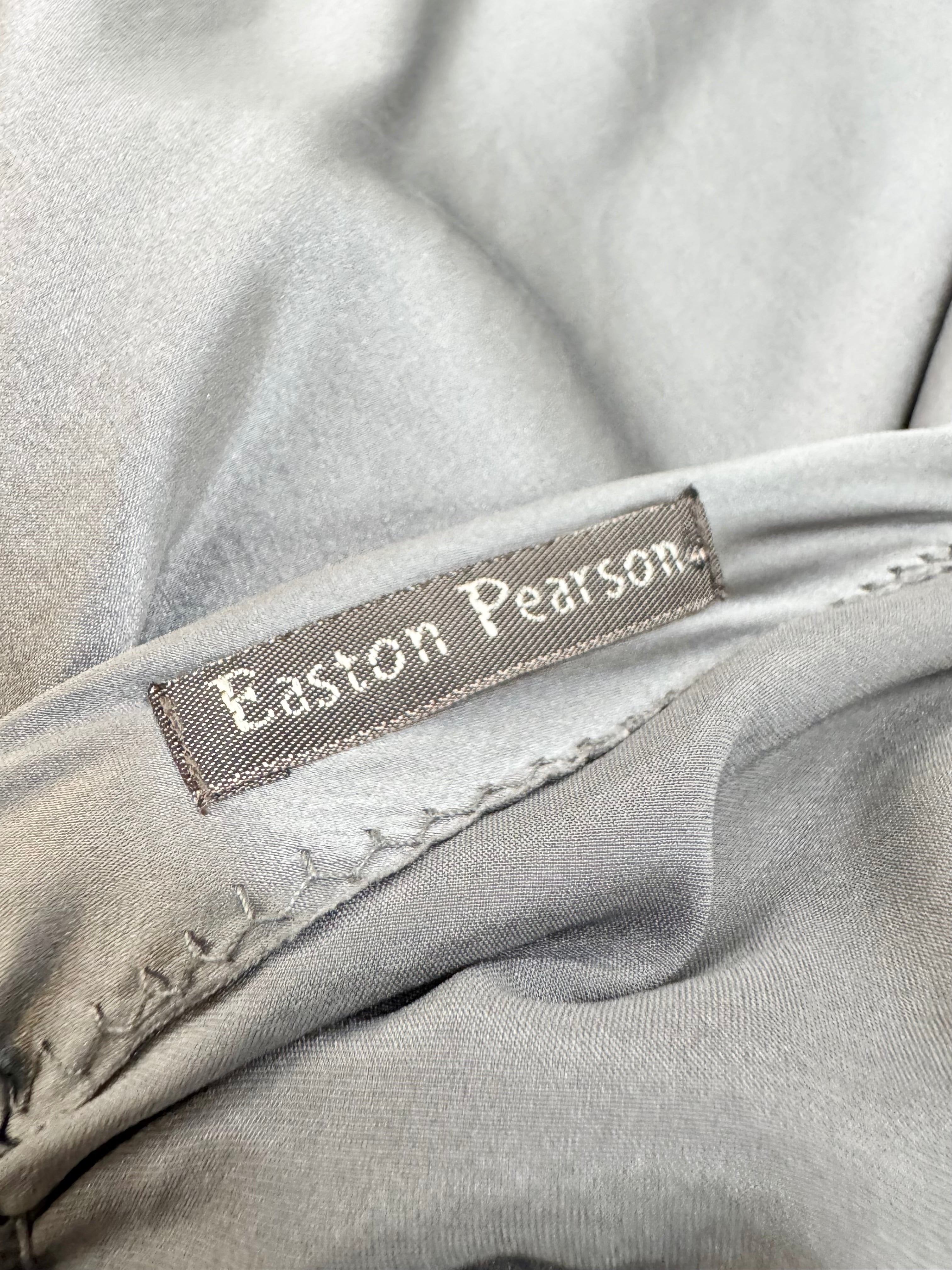 Easton Pearson Cloud Grey Silk Blouse - AU14