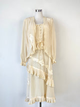 Vintage Sally Browne Vanilla Three Piece Set - AU10/12