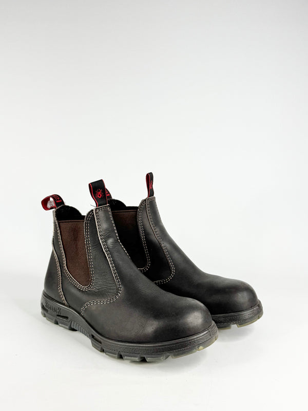 Redback Brown Steel Capped Boots - 10