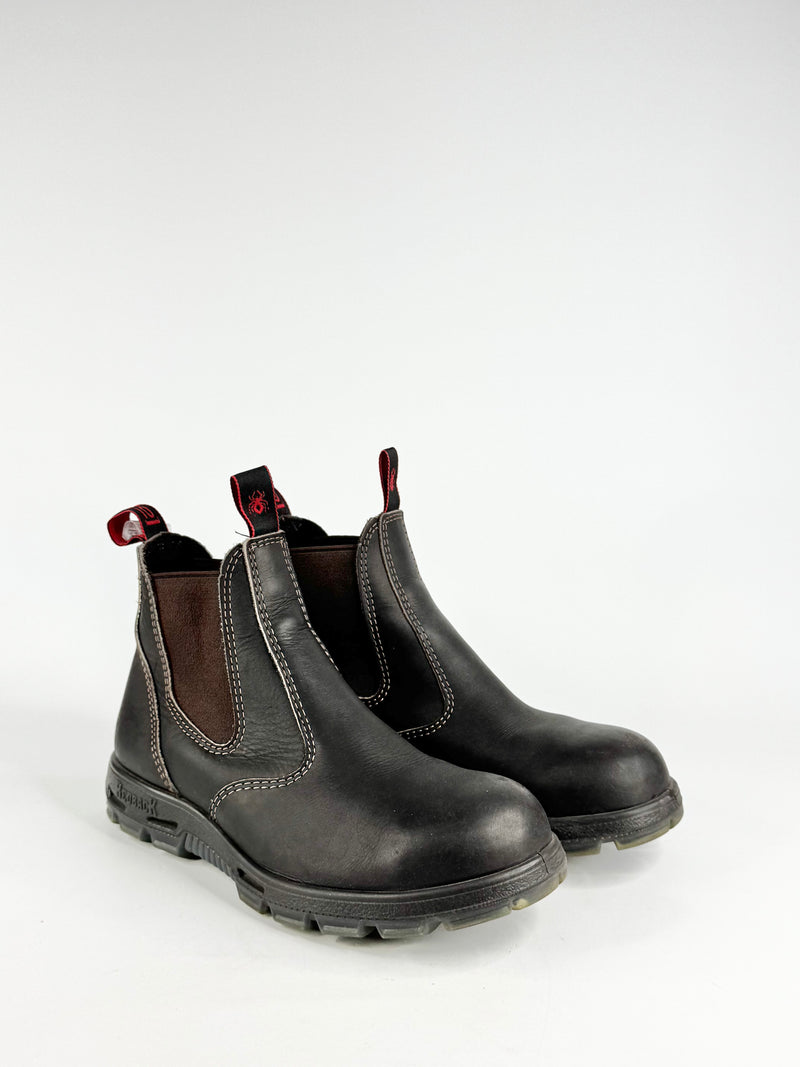 Redback Brown Steel Capped Boots - 10