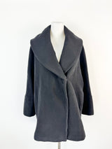 Altro by Digbys Black Wool Blend Coat - AU8/10