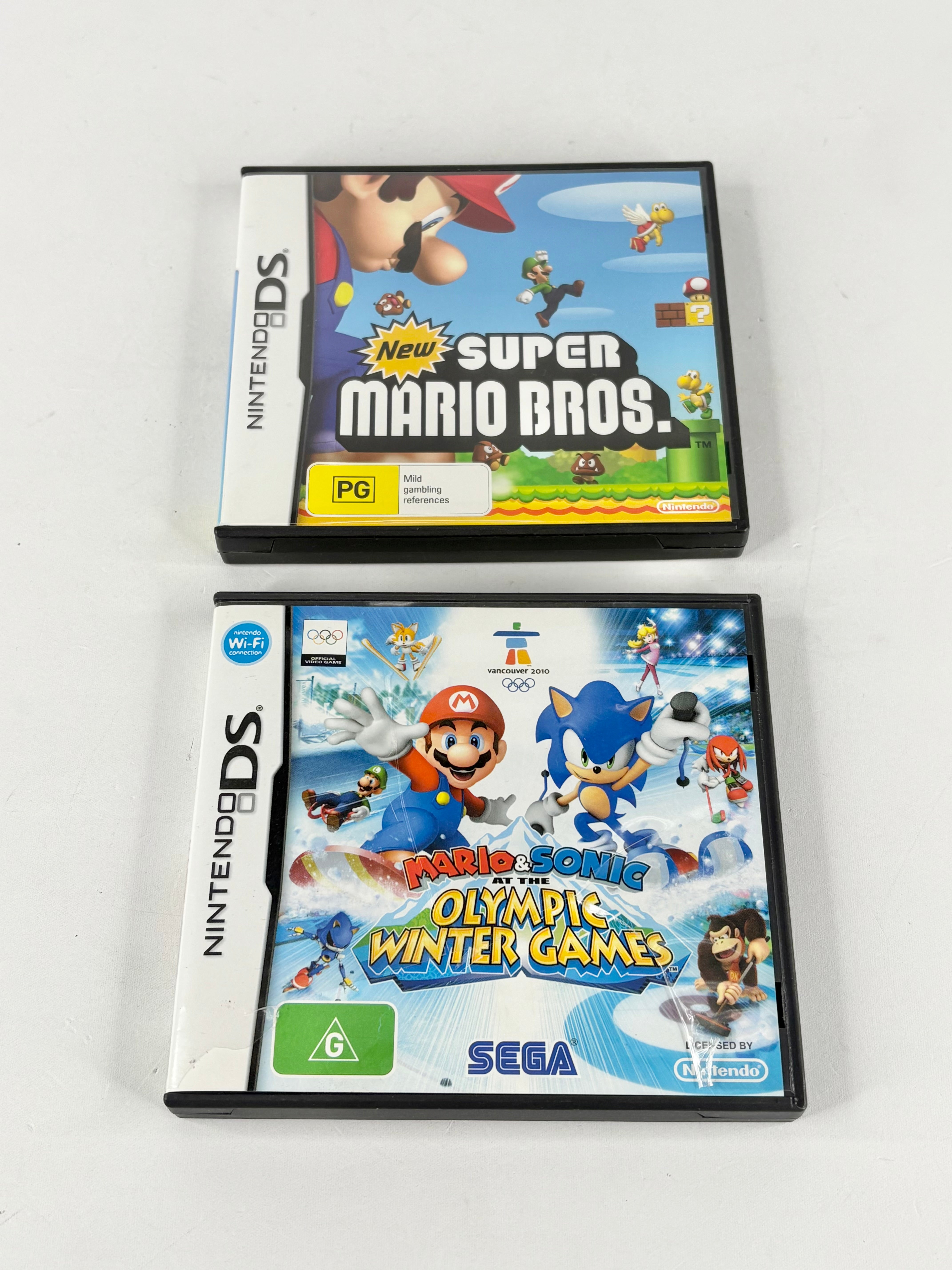 Pair of Nintendo DS Mario Games