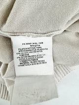 Max Mara Cotton Blend Silk Embellished Top - AU10