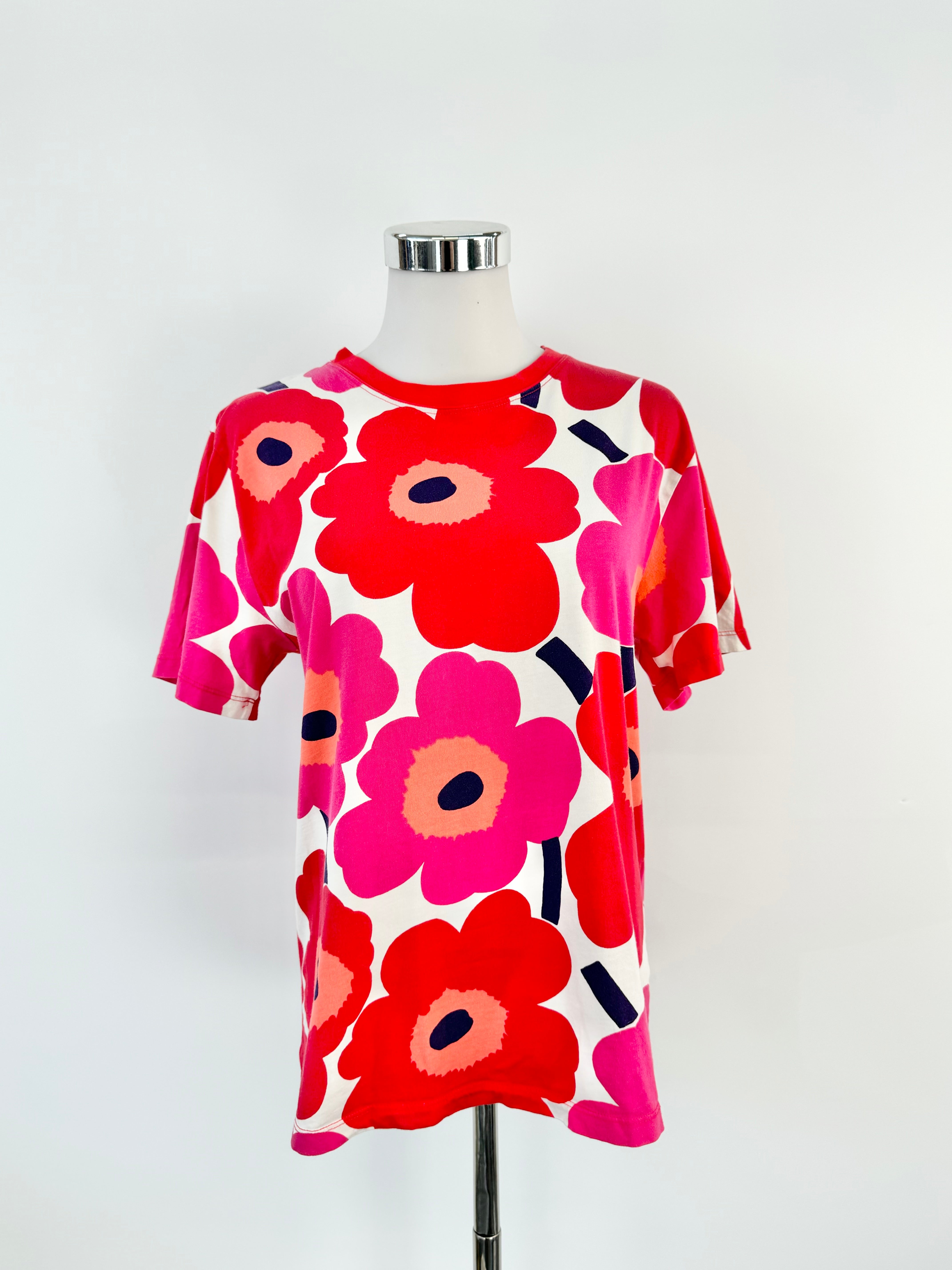 Marimekko Unikko Poppy Pattern T-Shirt - AU8/10