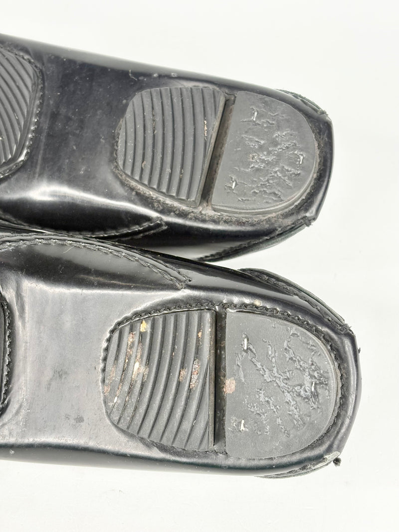 Bally Patent Black Leather 'Diadem' Horsebit Loafers - EU37
