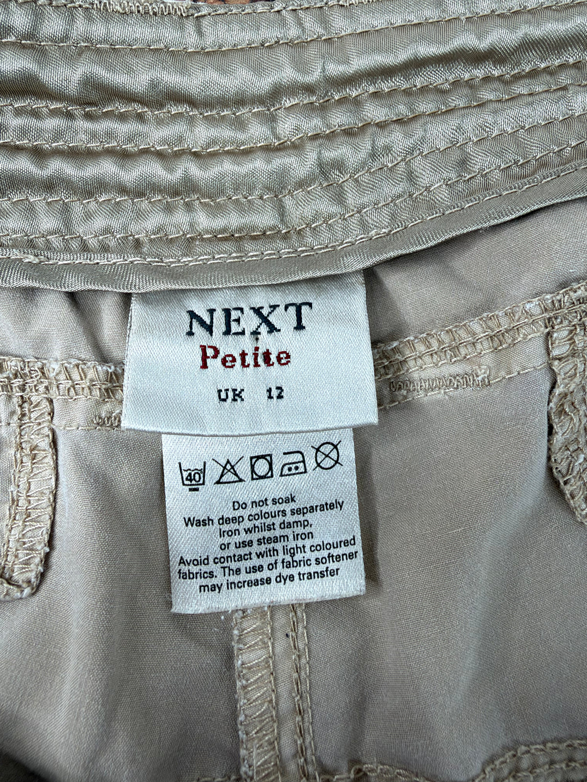 NEXT Petite Sand Cargo Pants - AU12