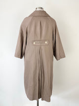 Trelise Cooper Wool & Linen Taupe Coat - AU12