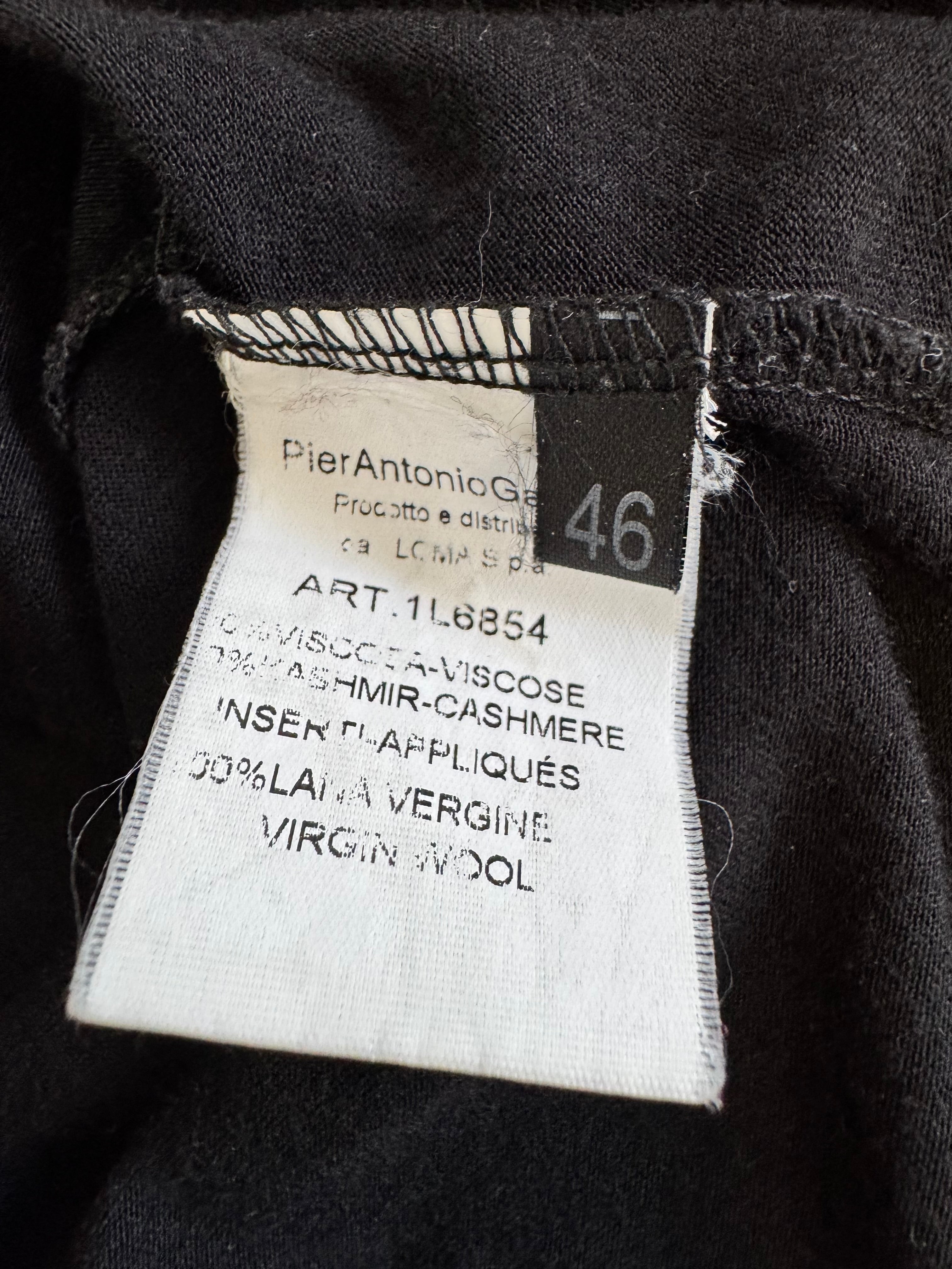 Pier Antonio Gaspari Black & Crimson Turtle Neck - AU18