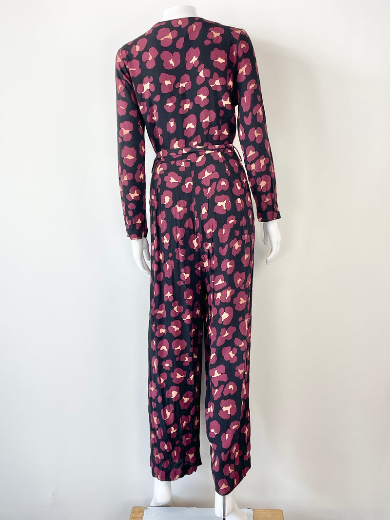 Gorman Black with Floral Print Jumpsuit - AU8