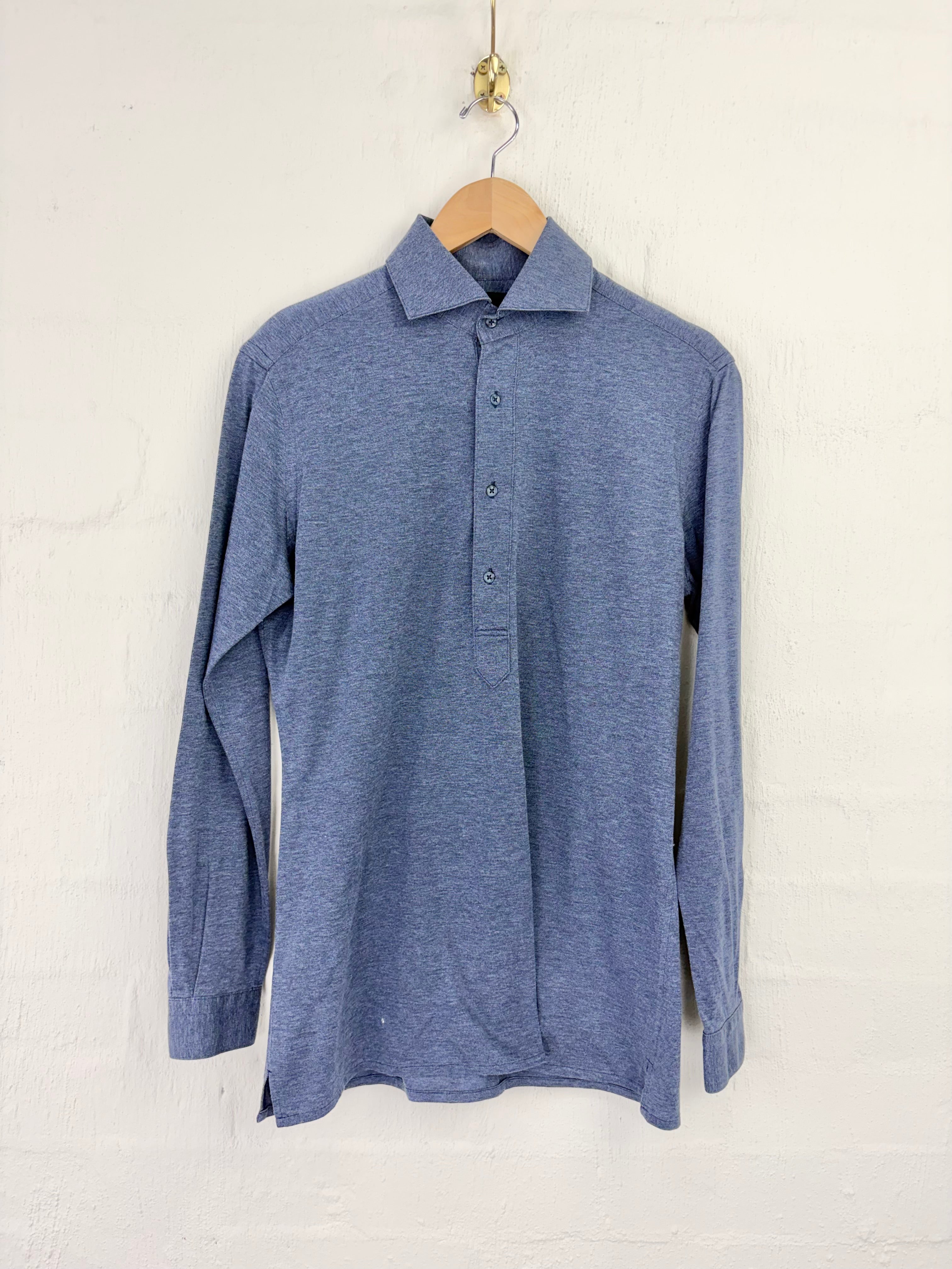 Godwin Charli Blue Long Sleeve Polo - 39