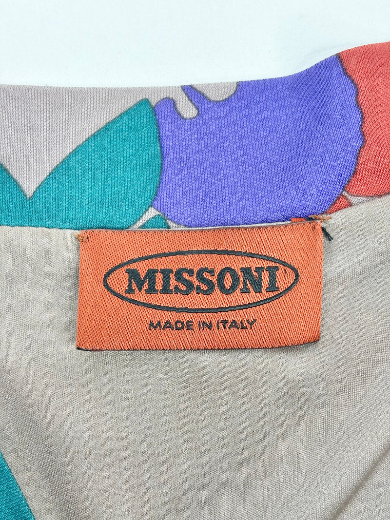 Missoni Multicolour Viscose Long Sleeve Dress - AU12/14