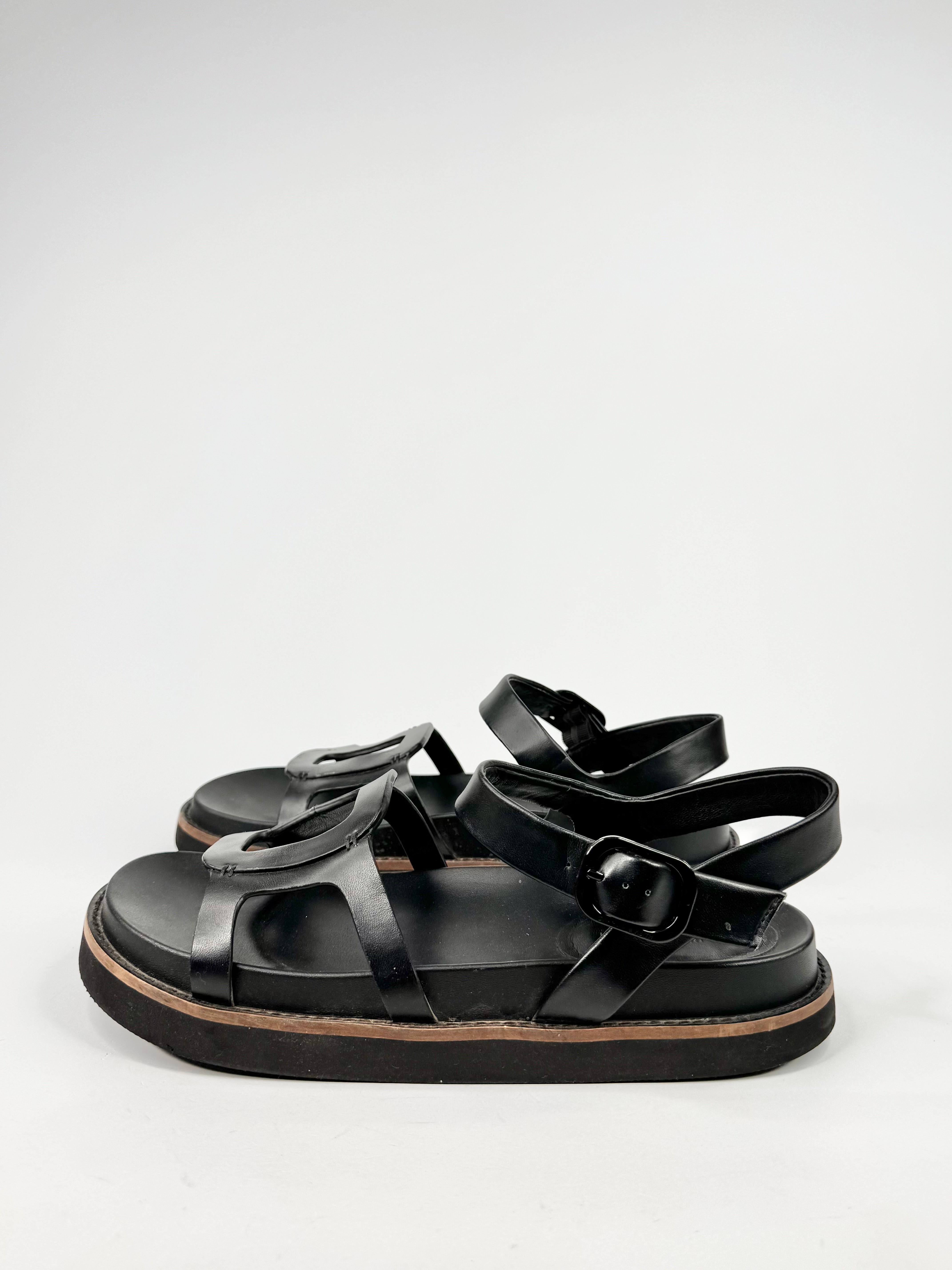 Charles & Keith Black Open Toe Sandals - EU41