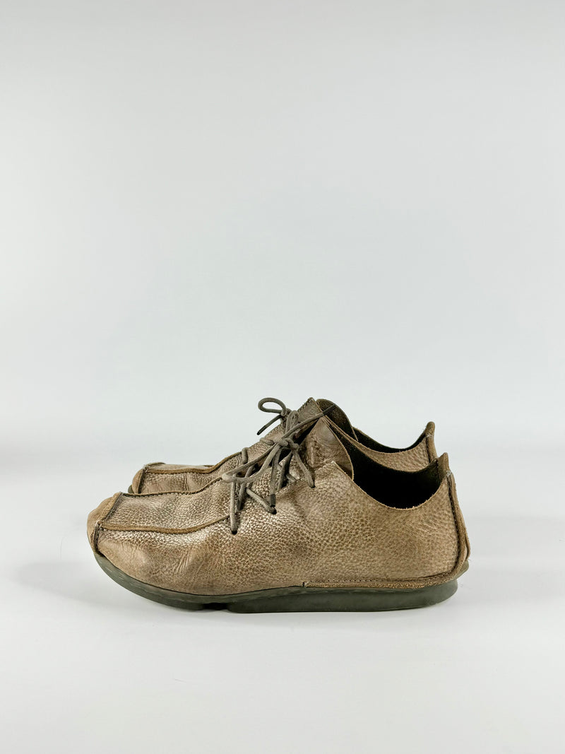 Trippen Muted Green Lace Up Shoes - EU37.5/38