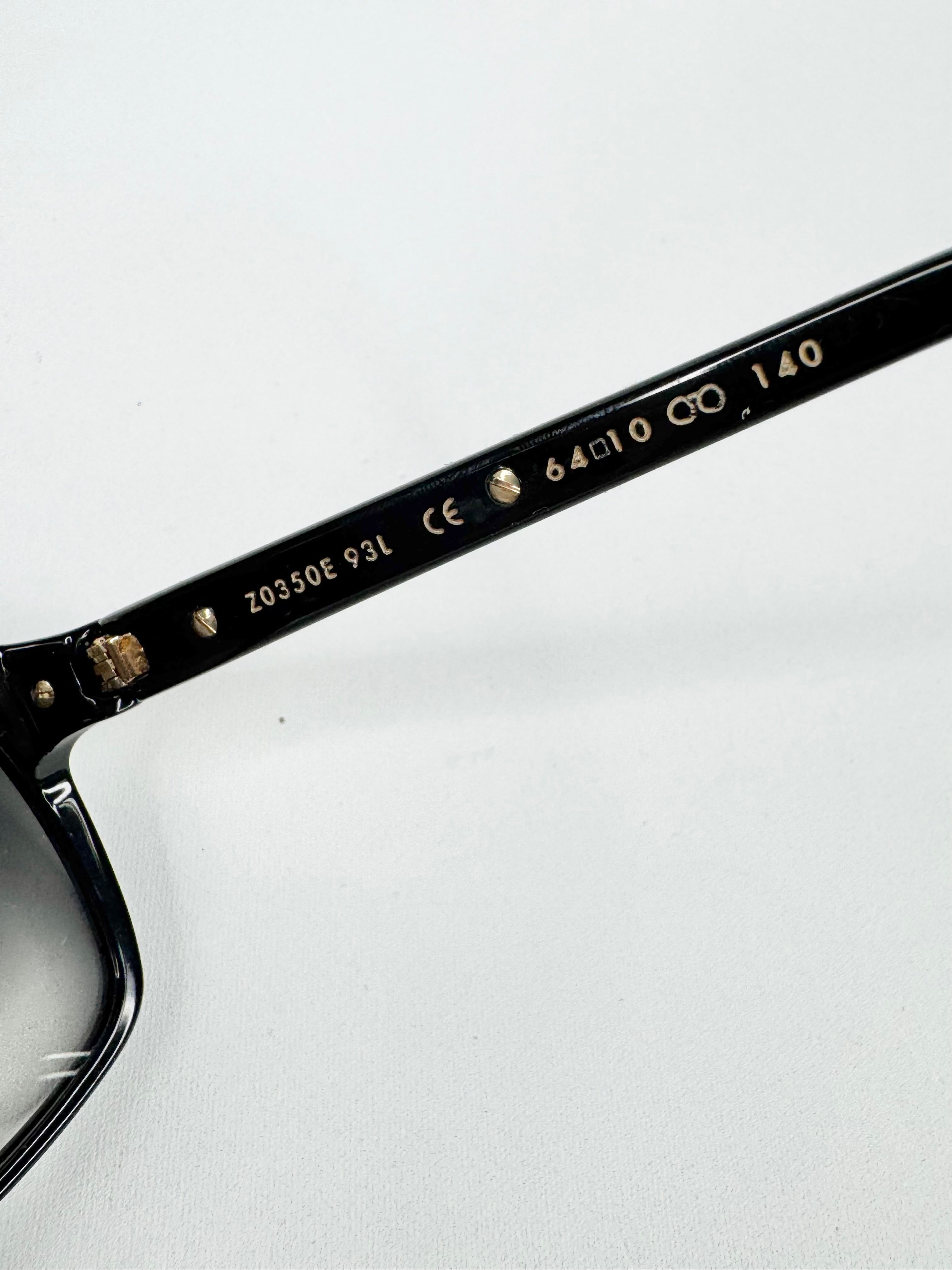 Louis Vuitton Black & Gold 'Evidence' Square Sunglasses