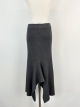 Marciano by Guess Charcoal Rib-Knit Asymmetric Skirt - AU8