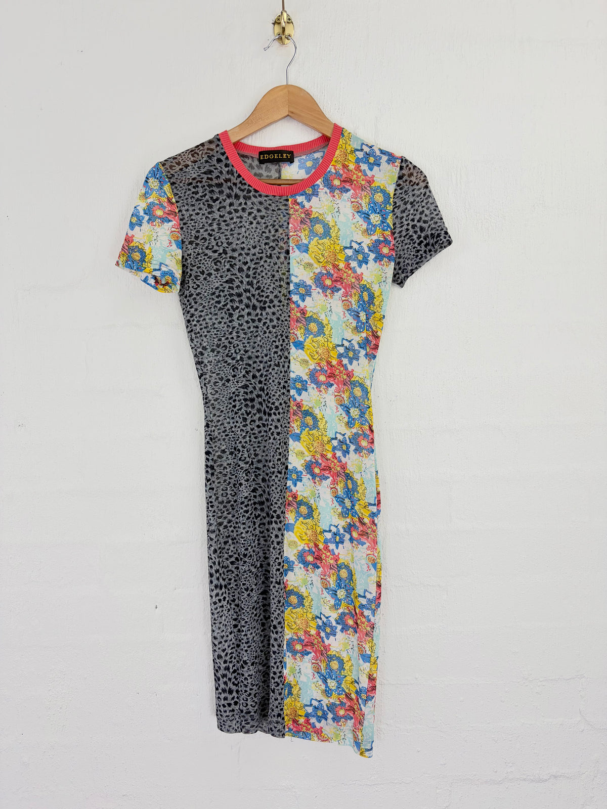 Vintage 90s Spliced Mesh Dress - AU8