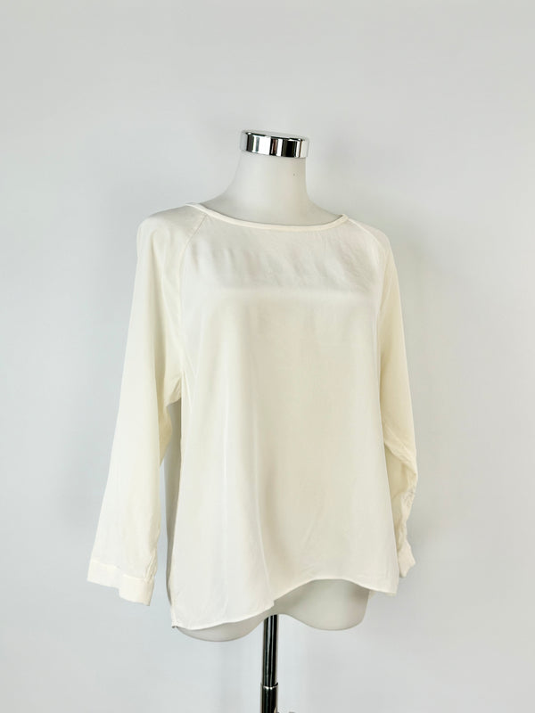 Tibi Cream Silk Blouse - AU12