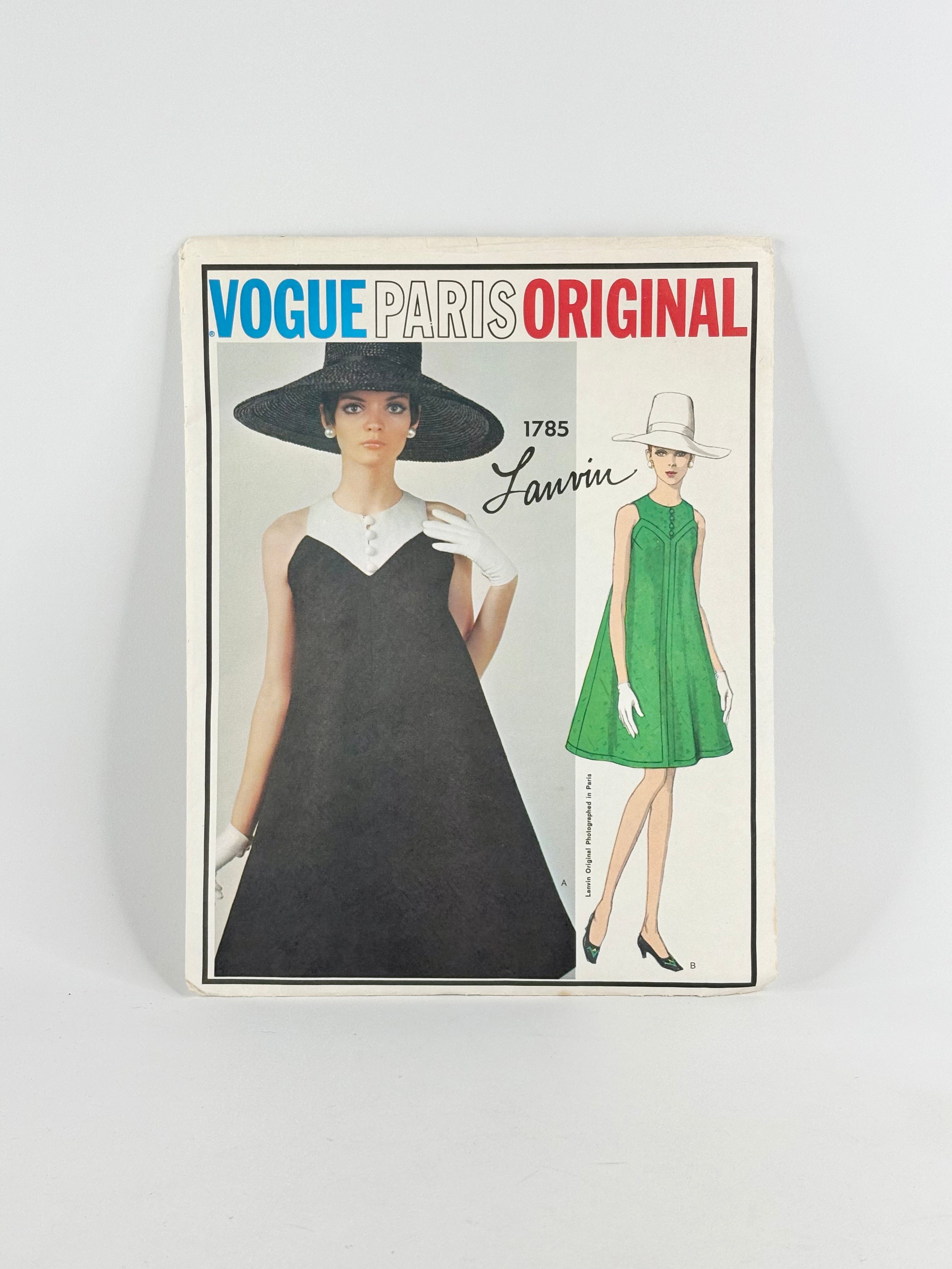 Vogue Paris Original Lanvin Dress: No. 1785 - Size 12