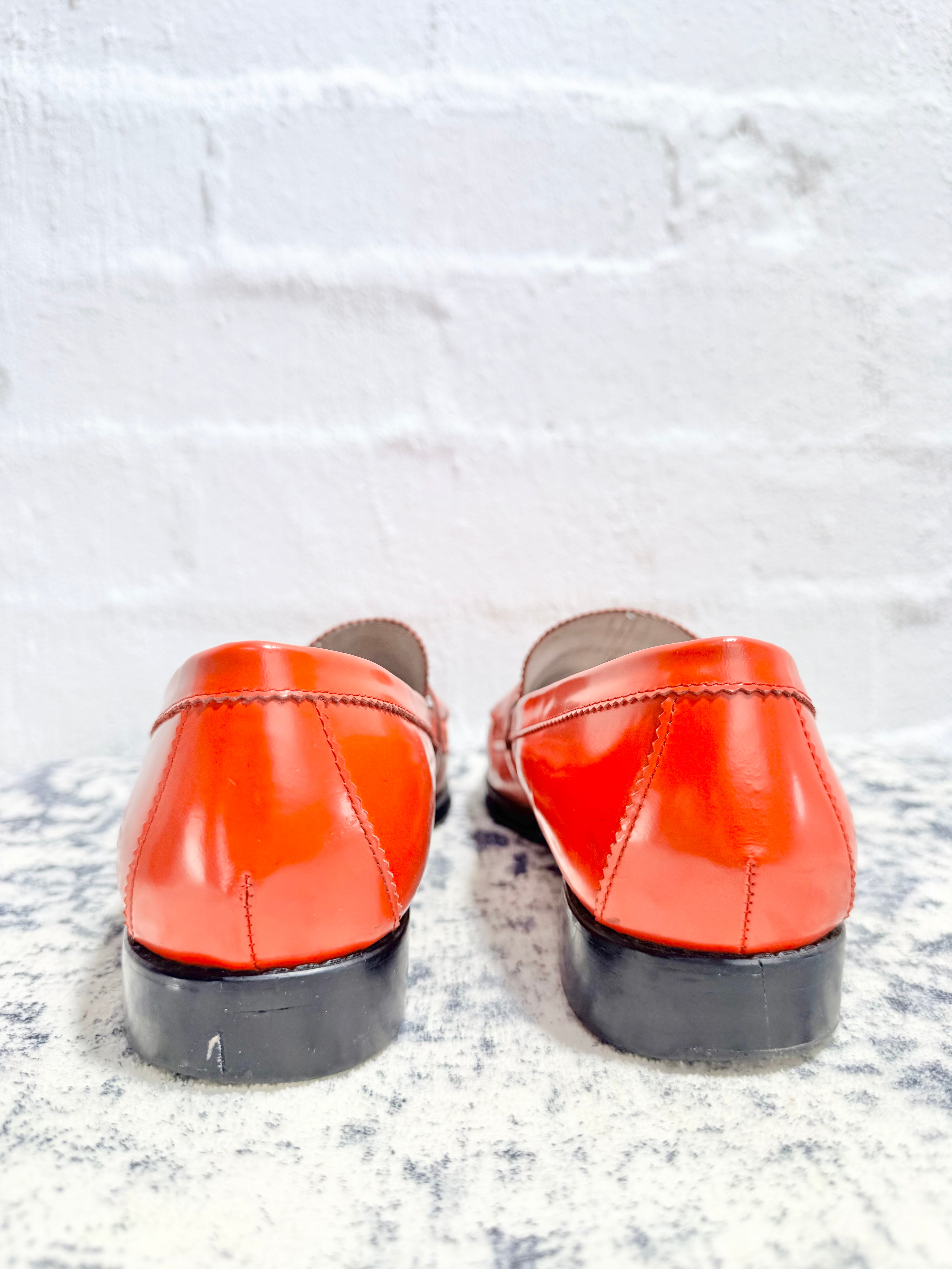 Radical Yes! Bright Red Loafers - EU43