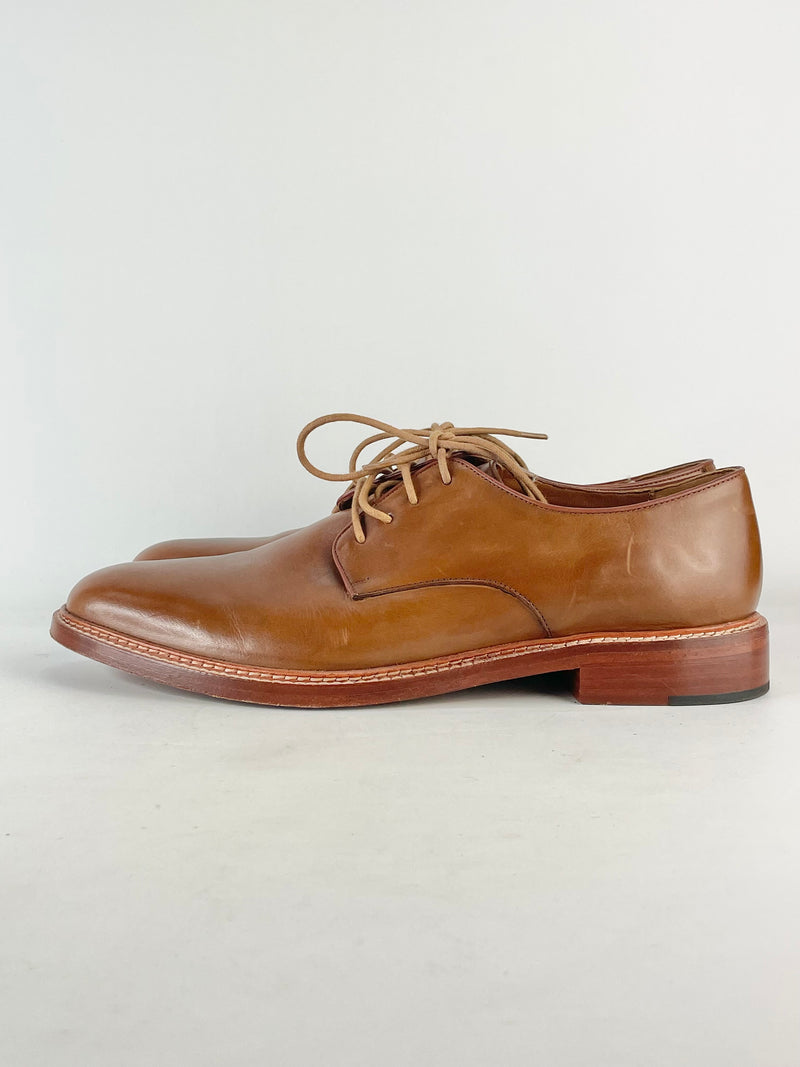 Country Road Tan Leather Lace Ups - EU44