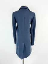 Carven x La Redoute Dark Blue Cotton Blend Coat - AU8