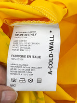 A-Cold Wall ACW Yellow Cropped Cutout Hoodie - AU8/10