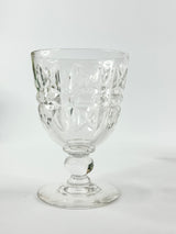 Vintage Walsh England Etched Glass Wine Glasses