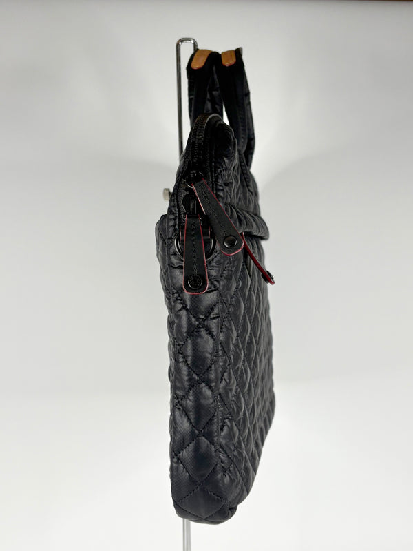 MZ Wallace Black Quilted Metro 13" Commuter Laptop Bag