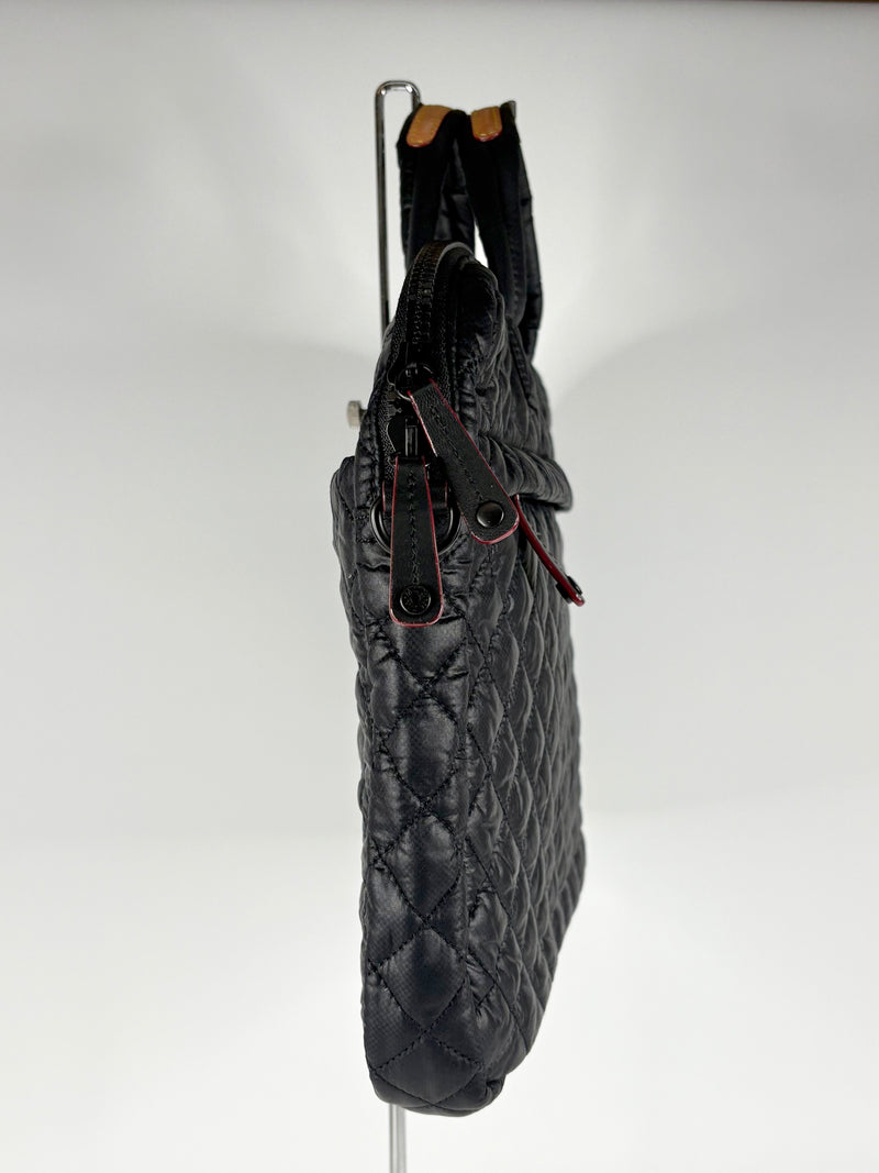 MZ Wallace Black Quilted Metro 13" Commuter Laptop Bag