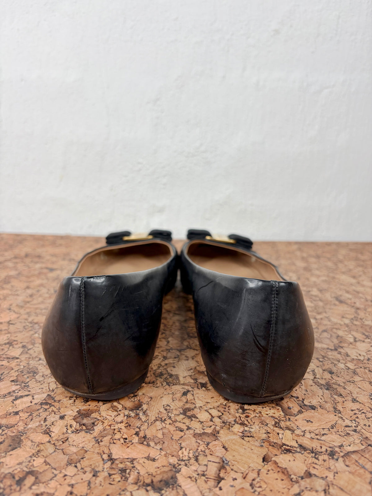 Salvatore Ferragamo Patent Leather Ballet Flats - EU41.5