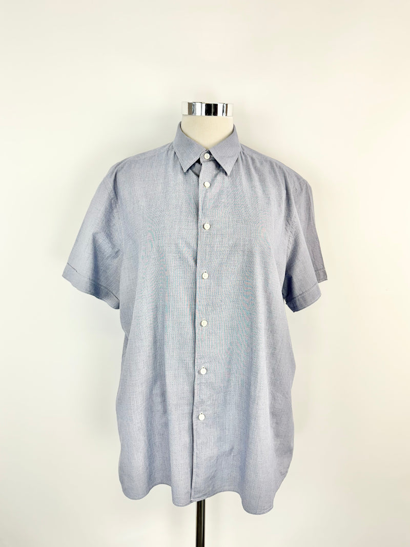 Ermenegildo Zegna Blue Short Sleeve Shirt - XXL