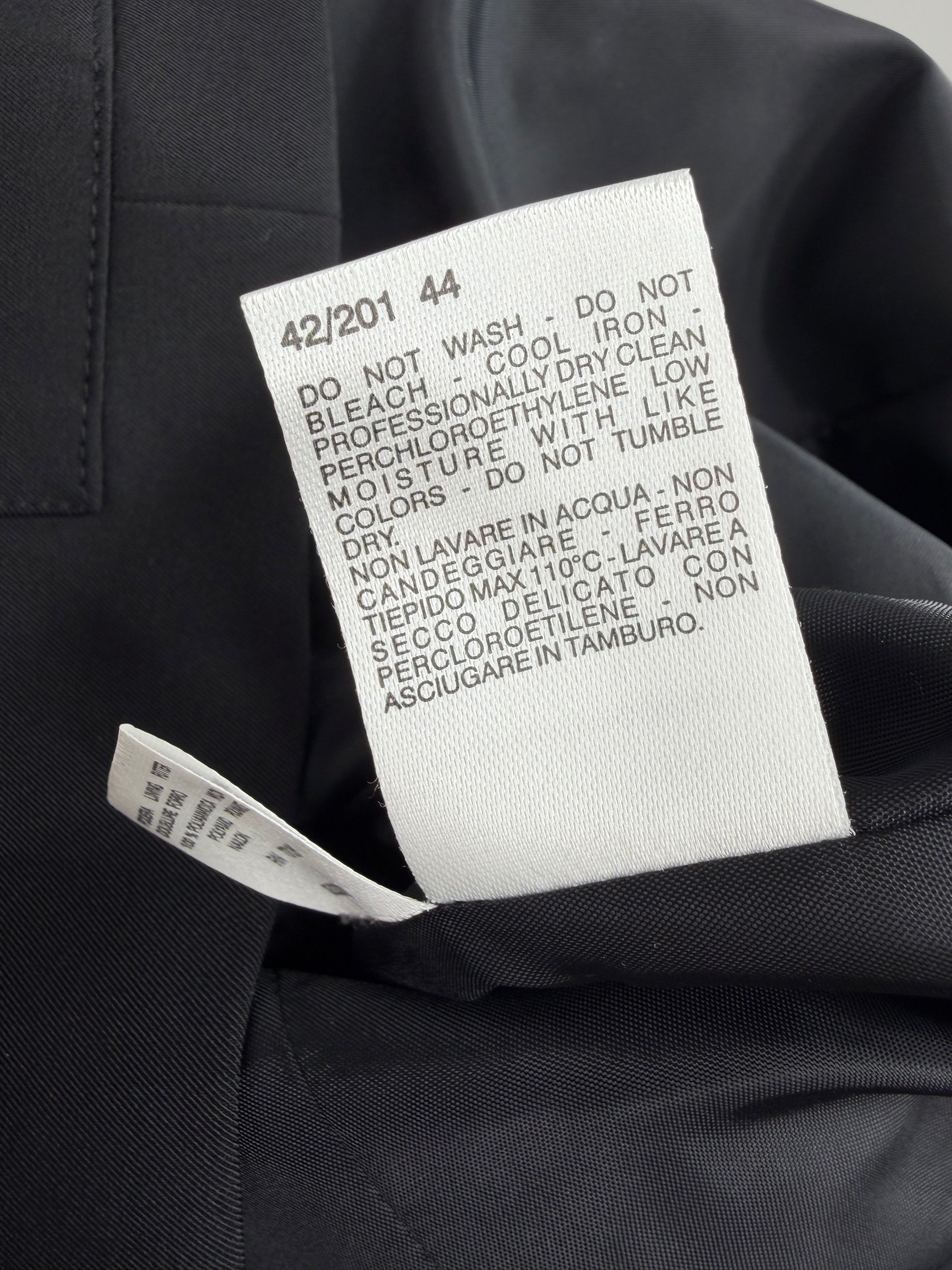 Weekend Max Mara Black Zip Up Tailored Blazer Style Jacket - AU12