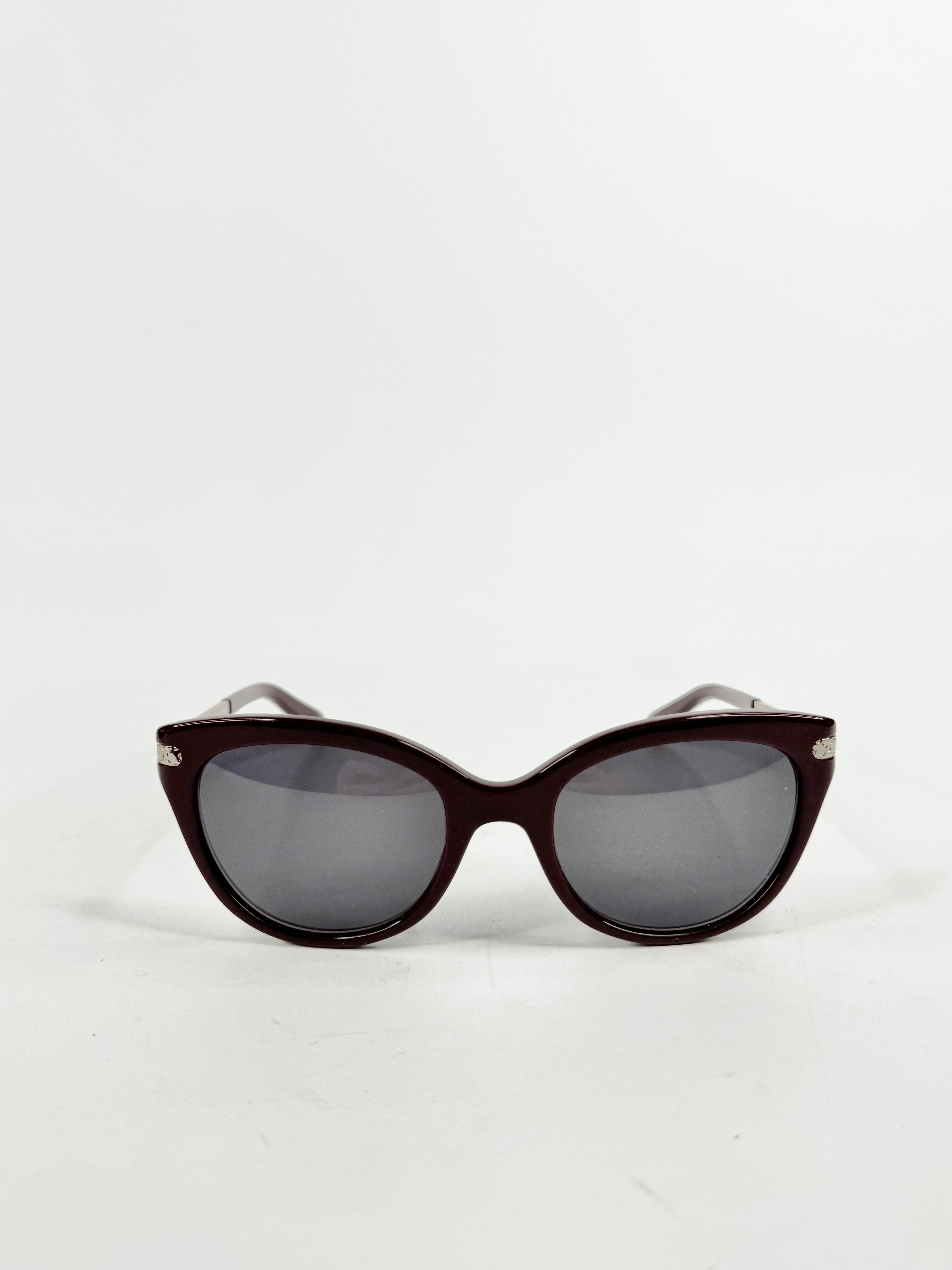Oroton Wine Red Cat Eye Sunglasses