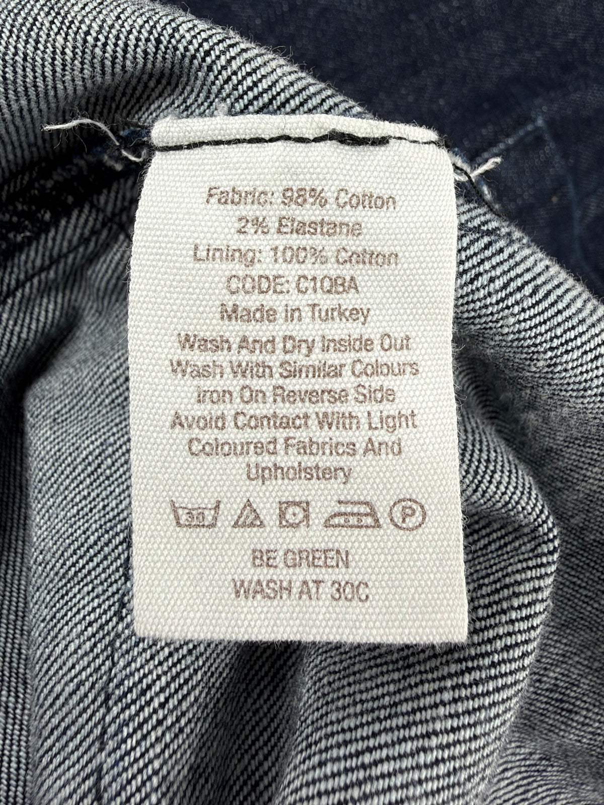 Toast Blue Denim Apron Dress - AU14/16