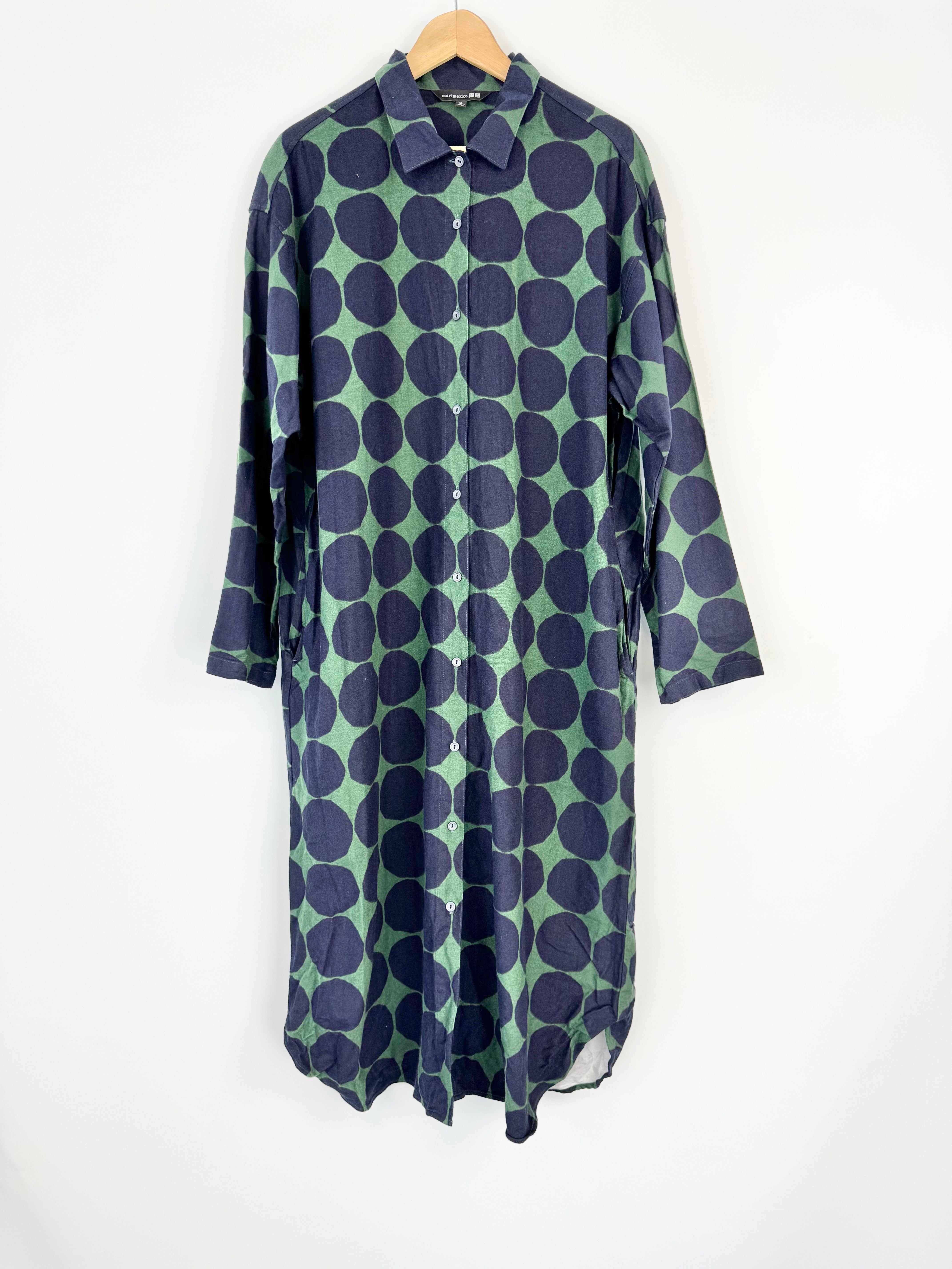 Uniqlo x Marimekko Flannel Maxi Dress - AU14/16