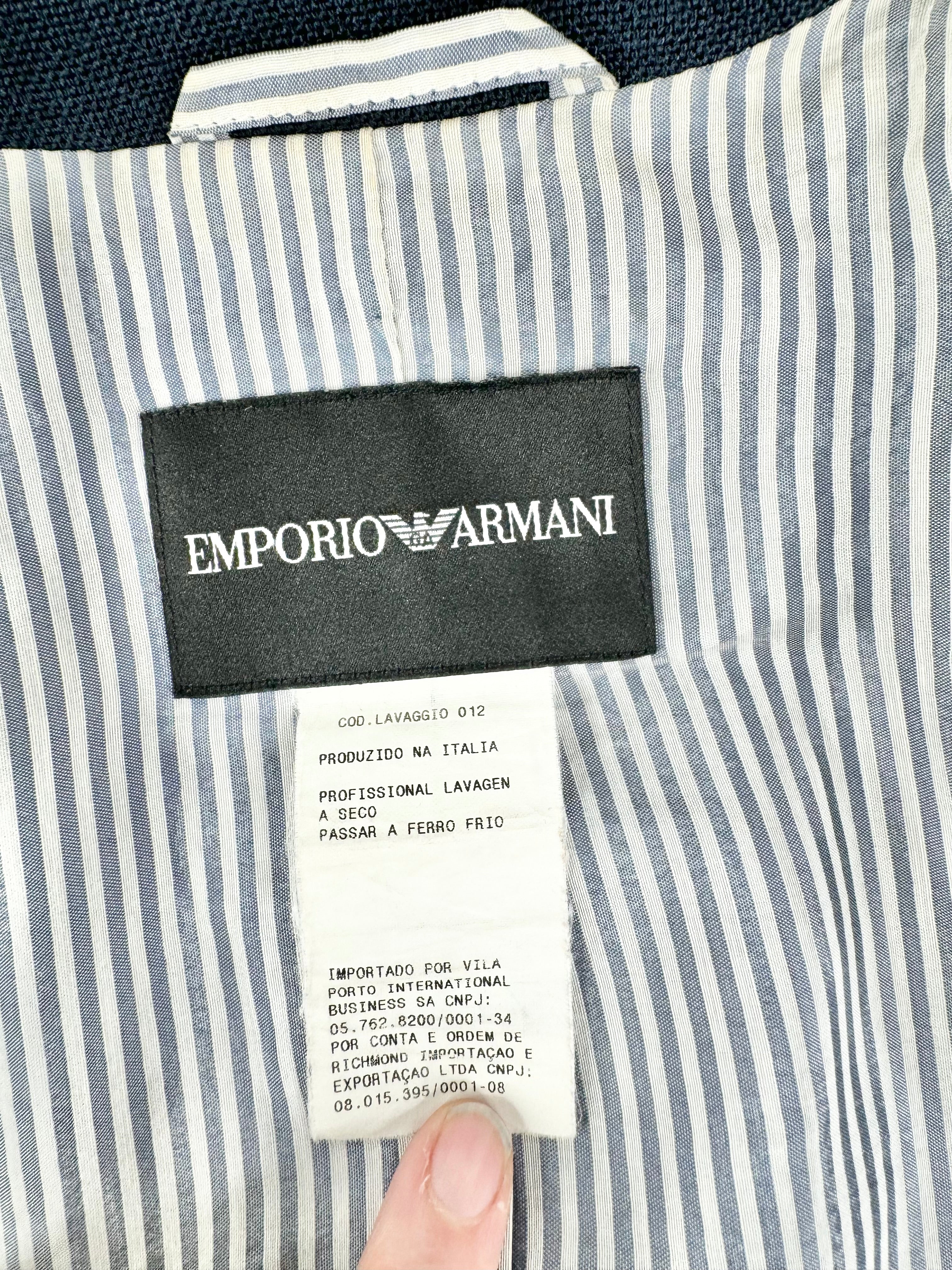 Vintage Emporio Armani Navy Blue Casual Blazer - AU10