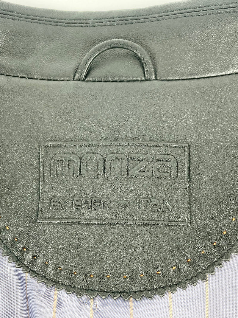 Monza by Eren Black Leather Jacket - AU12