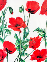 Dolce & Gabbana Twill Silk Poppy Scarf
