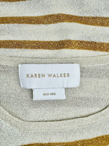 Karen Walker Gold & Mustard Knit Top - AU6